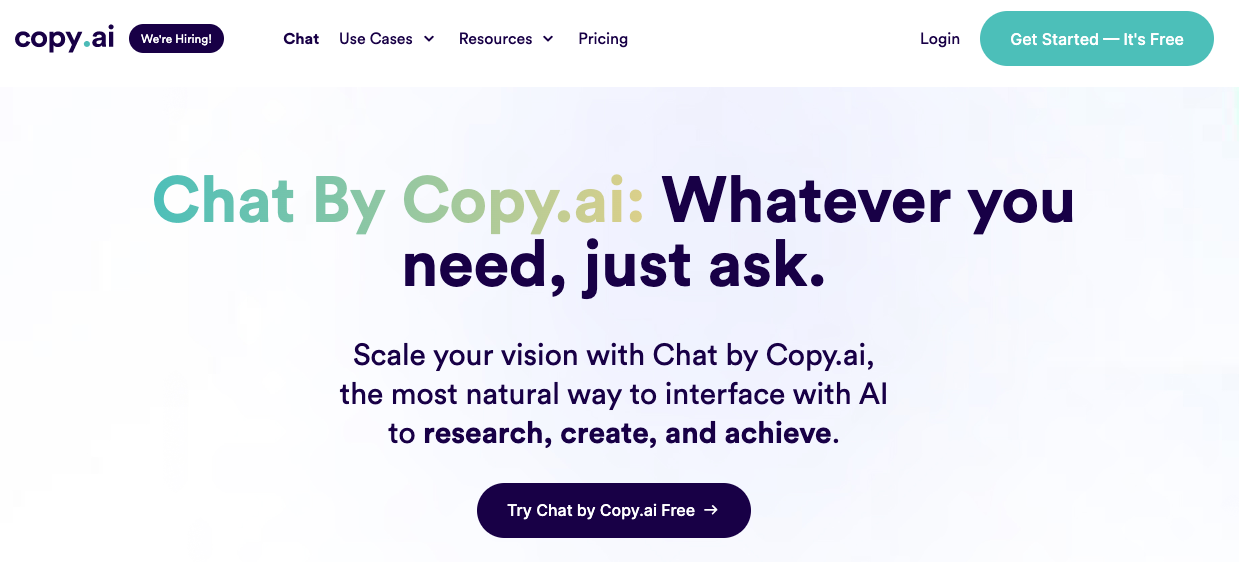 Copy.ai-在線AI文案寫作工具