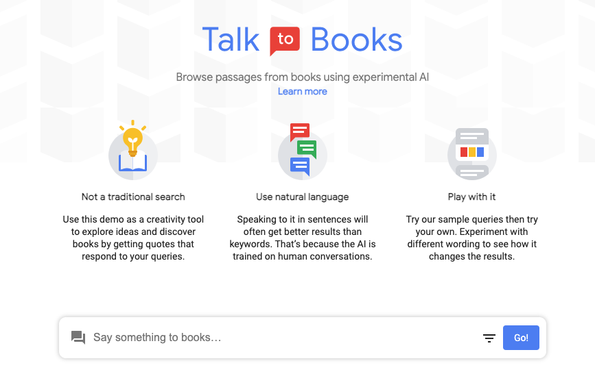 TALK TO BOOKS:與書籍互動
