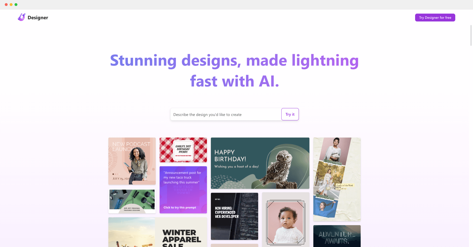 微軟推出AI設計工具Microsoft Designer