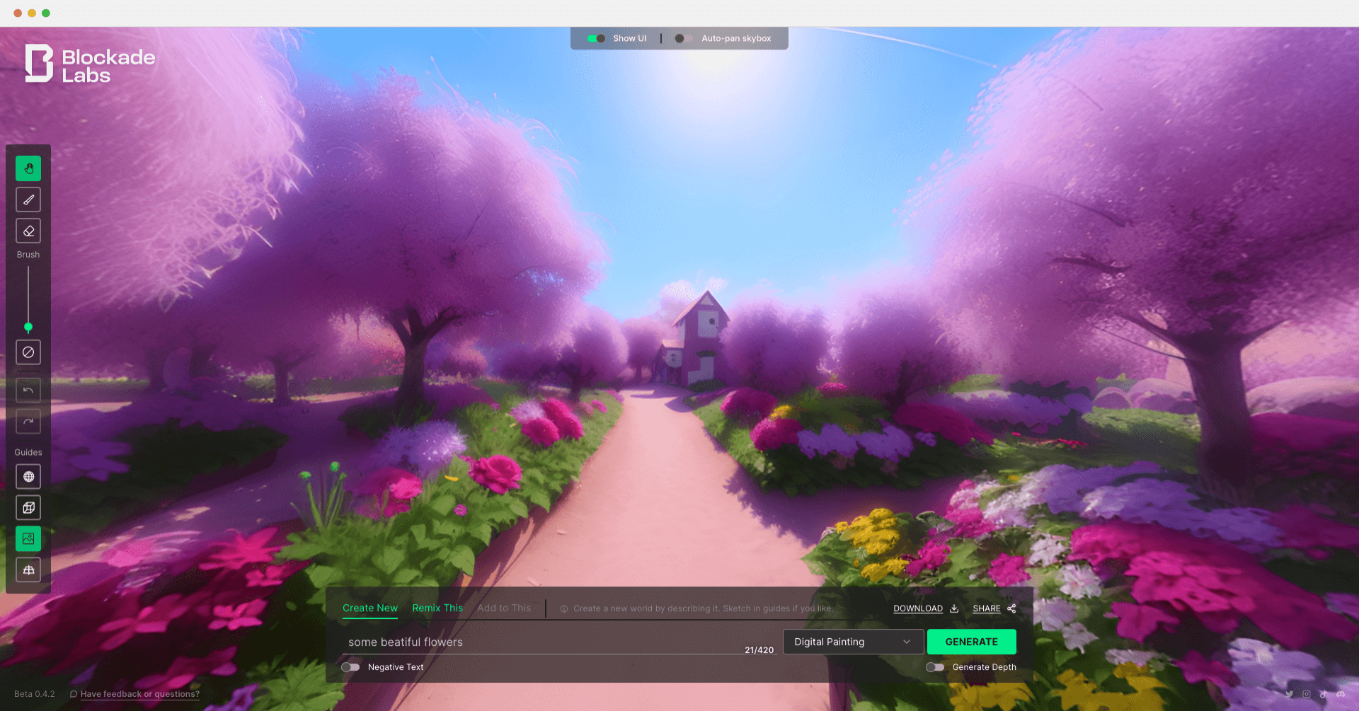 Skybox AI-一鍵生成3D場景圖