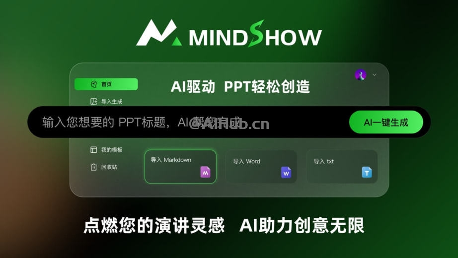 麥當秀|MINDSHOW:在線AI PPT設計工具
