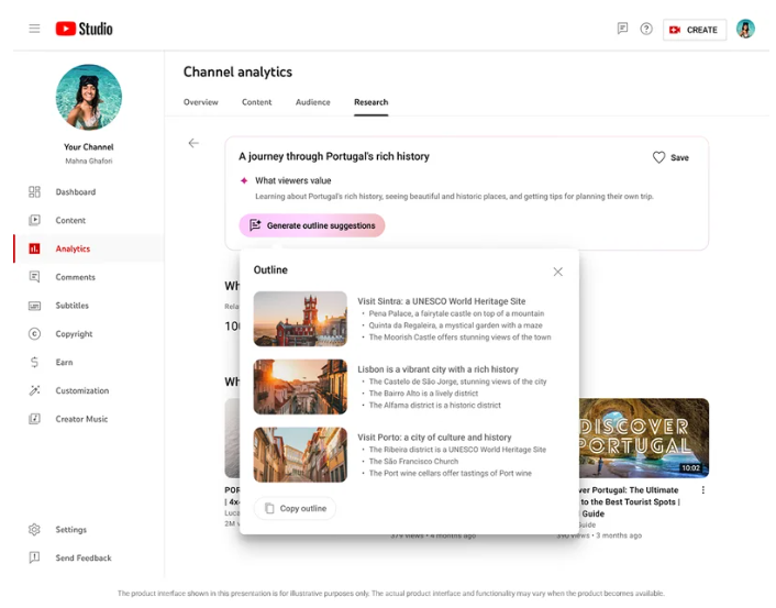 YouTube 推出一系列新 AI 工具 包括Dream Screen、Aloud等