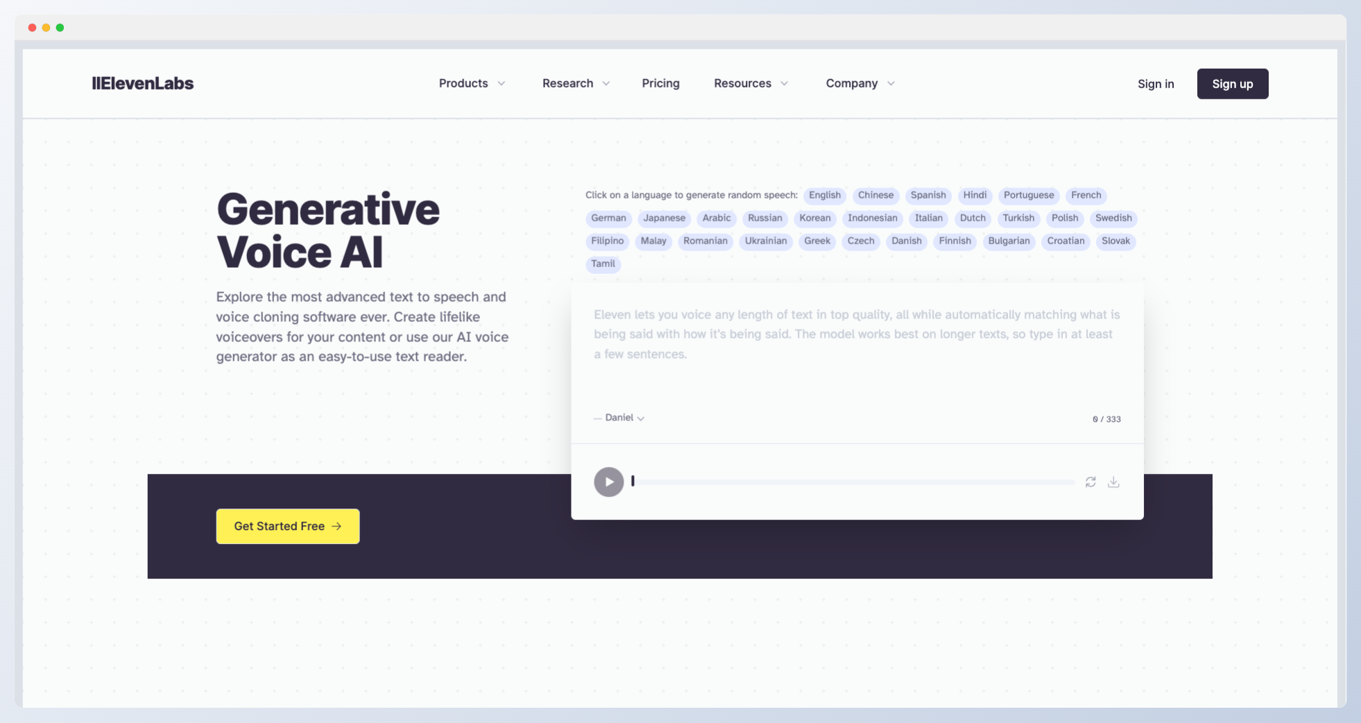 ElevenLabs推AI工具“AI Dubbing”,可將語音翻譯成20多種語言