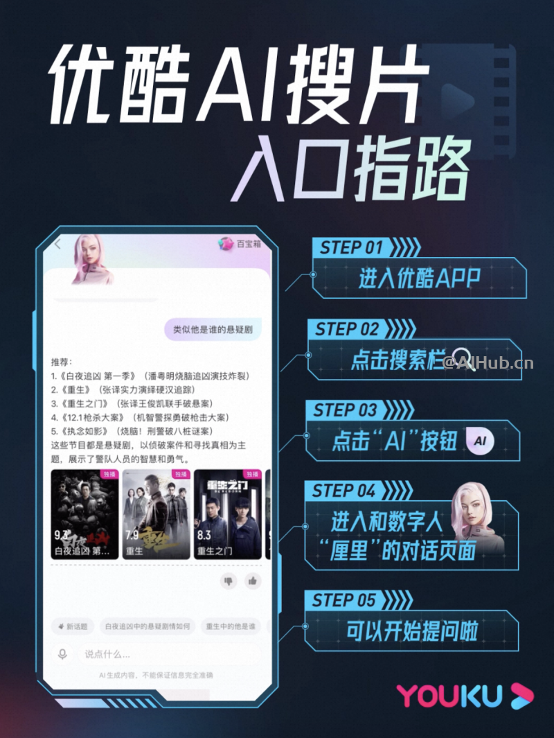優(yōu)酷AI搜片:AI對(duì)話式影視劇搜索神器
