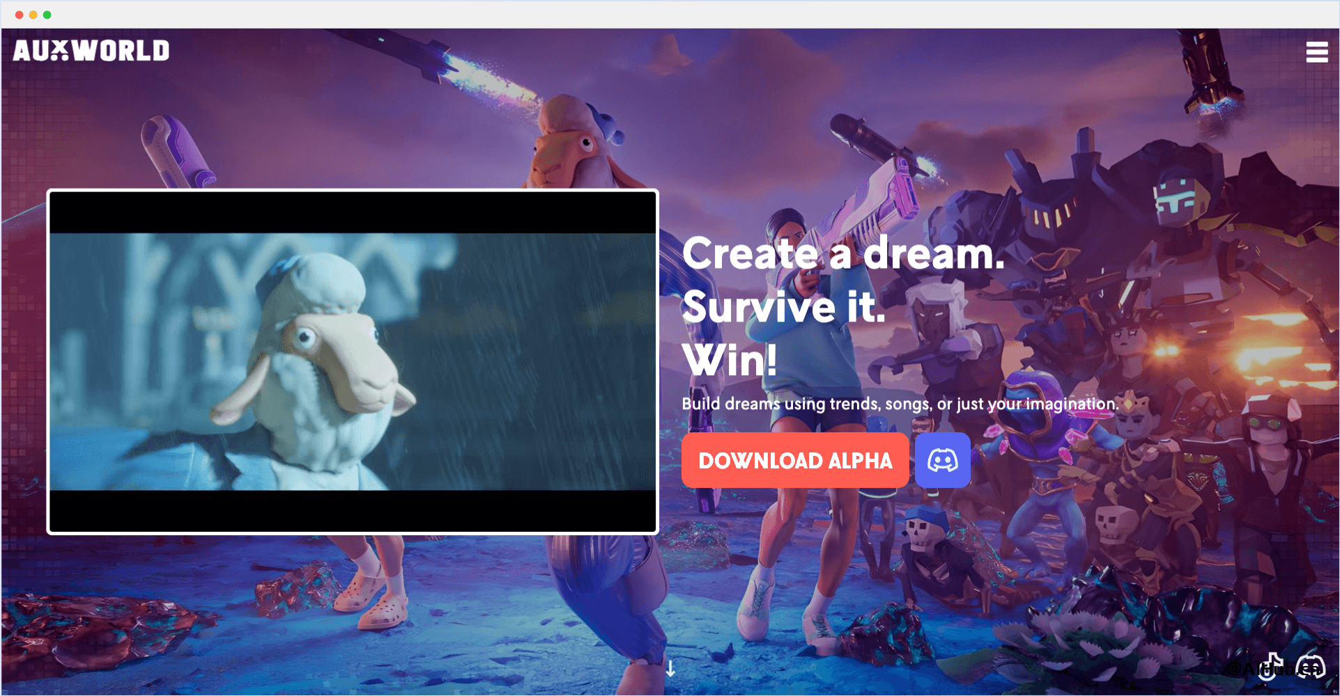 AuxWorld:AI驅動的游戲創建平臺