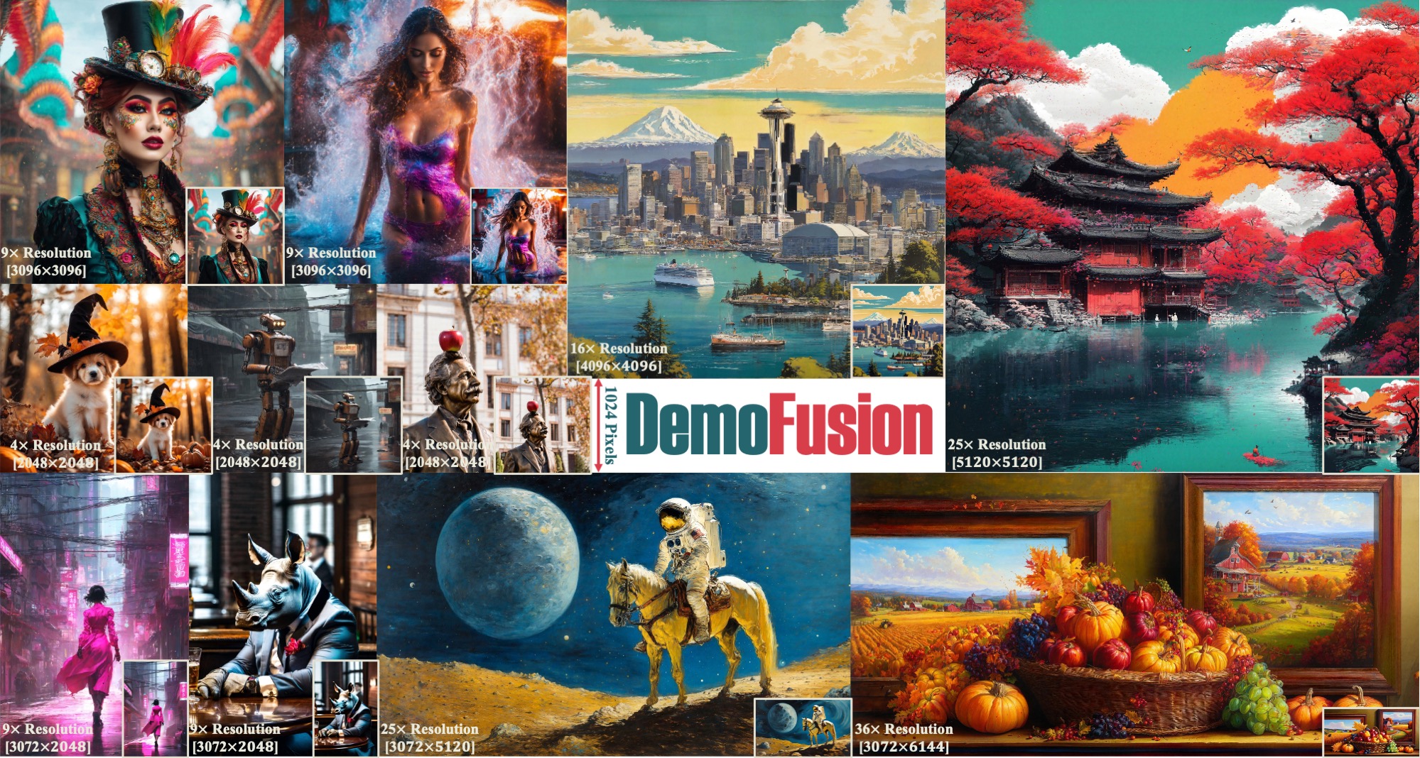 DemoFusion-超高分辨率圖像生成工具