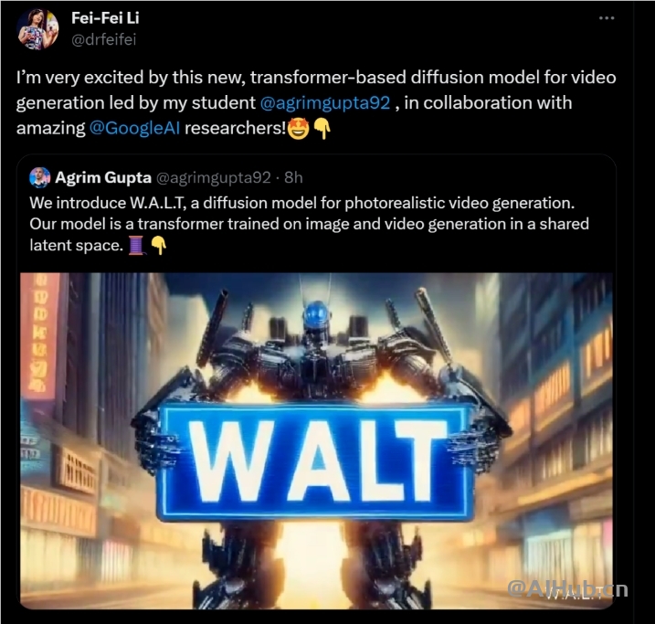 W.A.L.T:通過擴散模型生成逼真視頻的AI模型