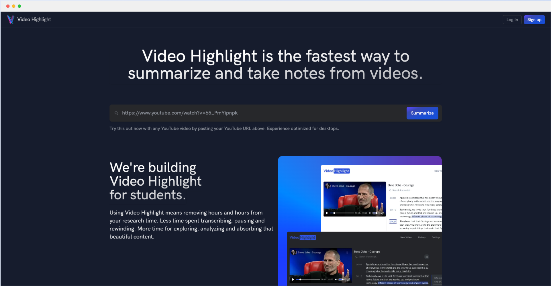 Video Highlight-AI視頻摘要和筆記工具