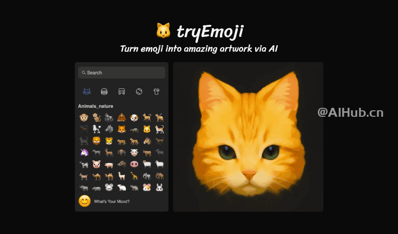 tryEmoji-AI驅動的emoji表情到圖像轉換工具