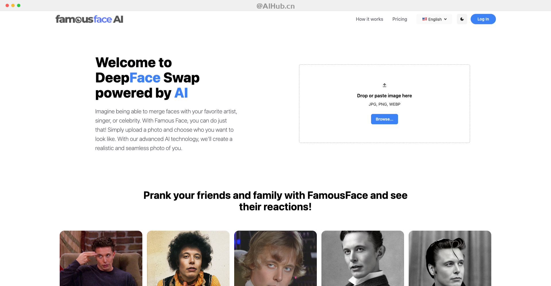 FamousFace-在線AI換臉工具
