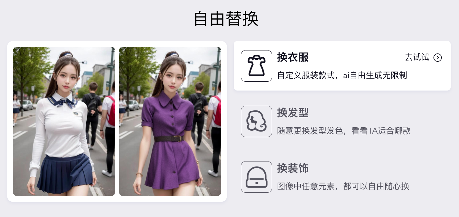 Sih.Ai:一鍵換衣換發型AI工具