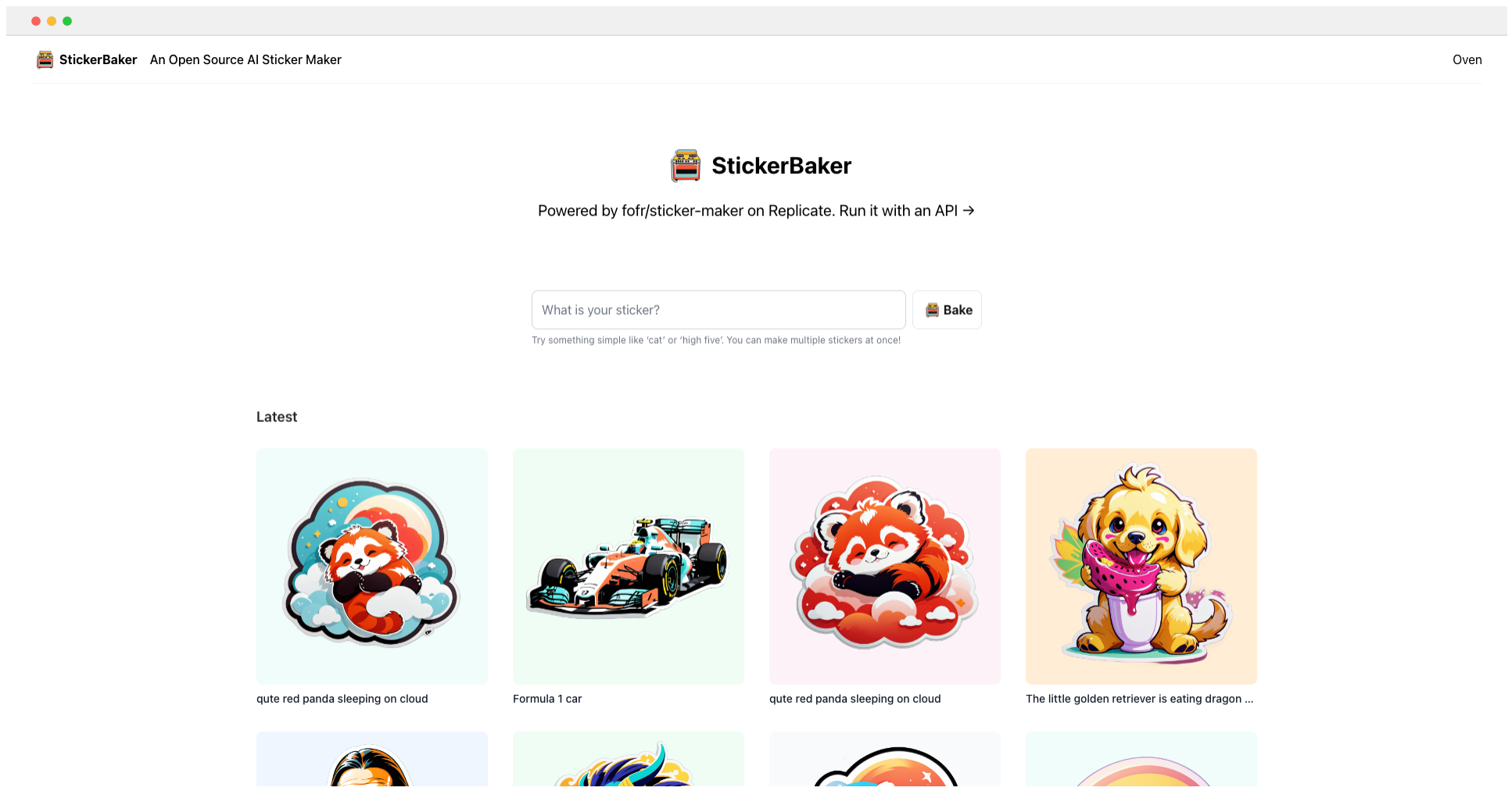 StickerBaker-免費開源的AI貼紙生成工具