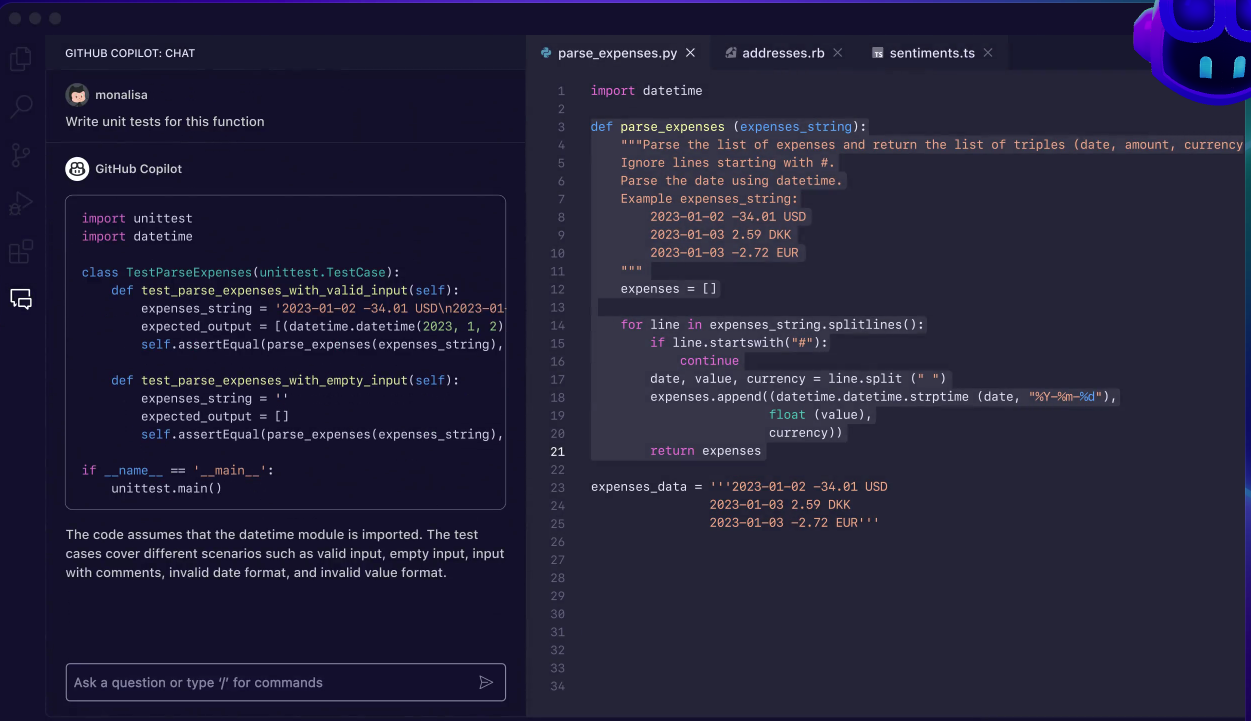 GitHub Copilot - GitHub 推出的AI編程助手
