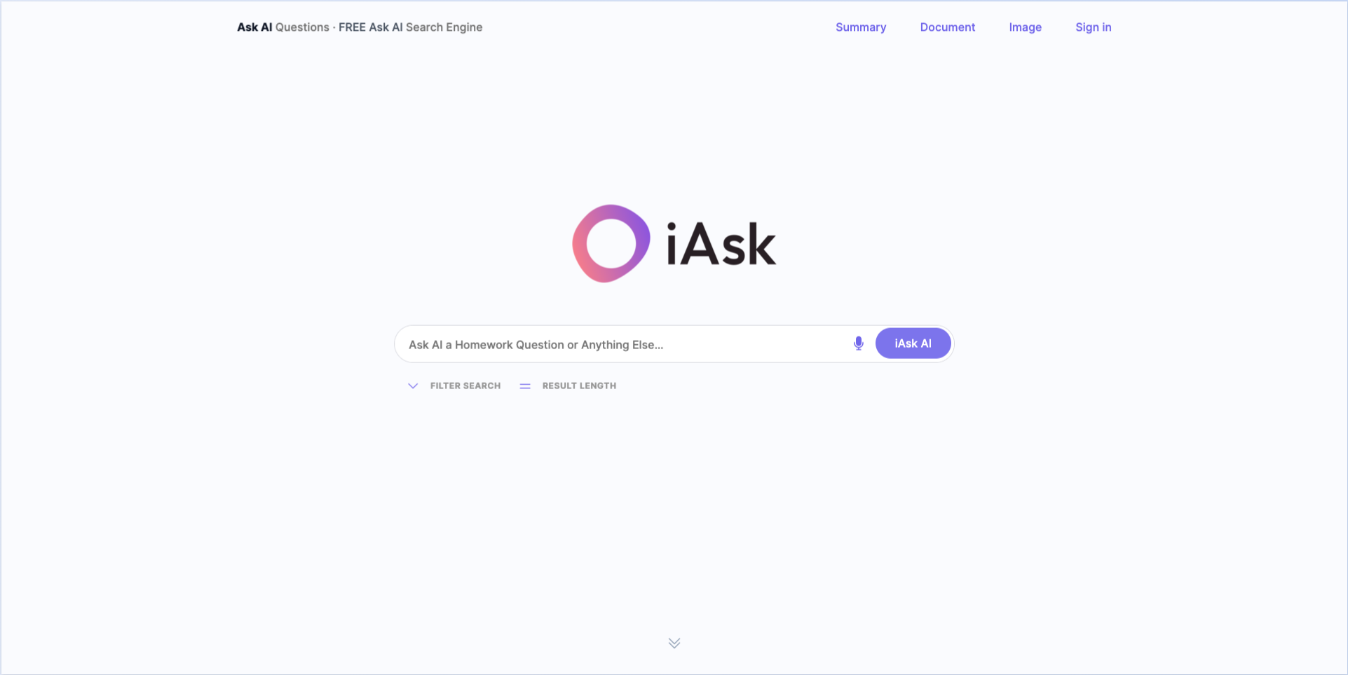 iAsk.ai-AI搜索引擎