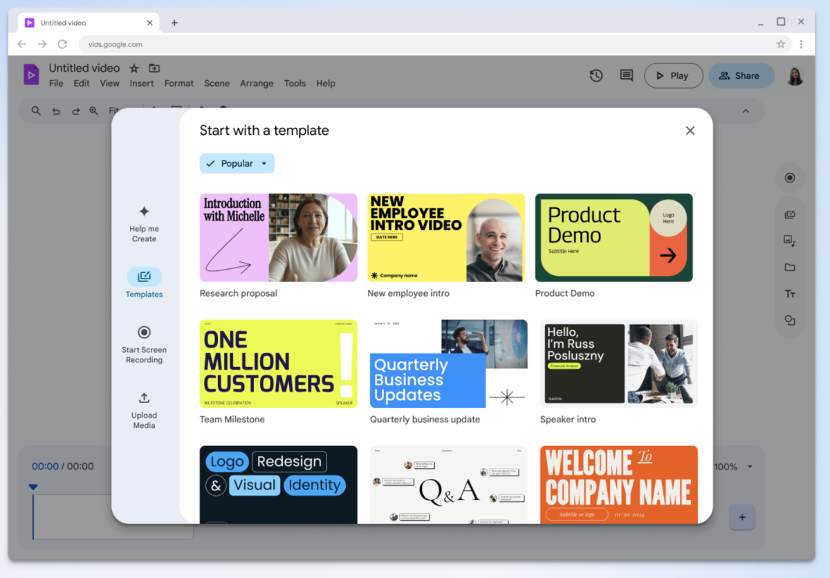 Google Vids-Google推出的AI視頻創(chuàng)作工具