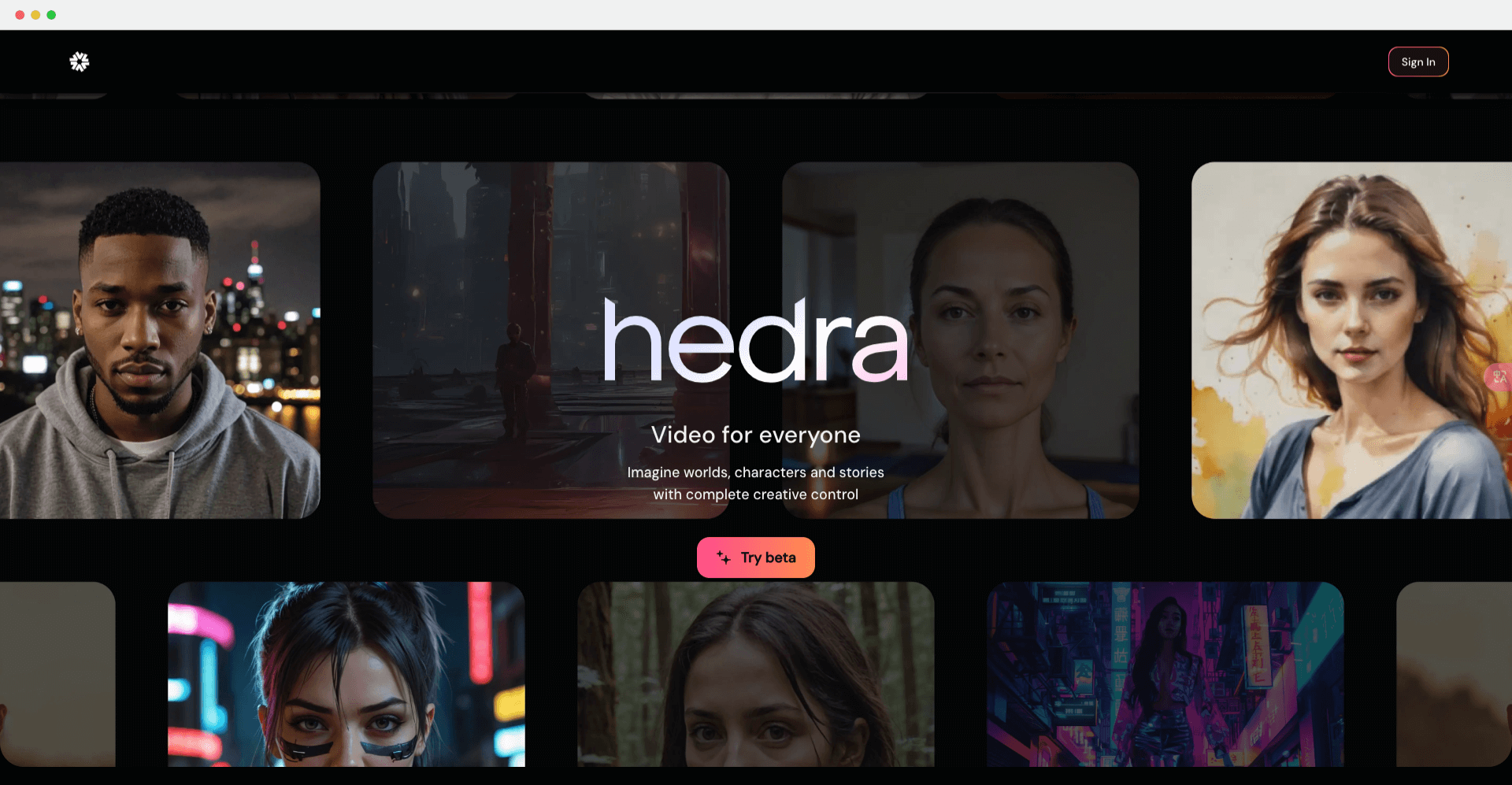 Hedra-AI角色視頻生成工具,可生成說話、唱歌視頻