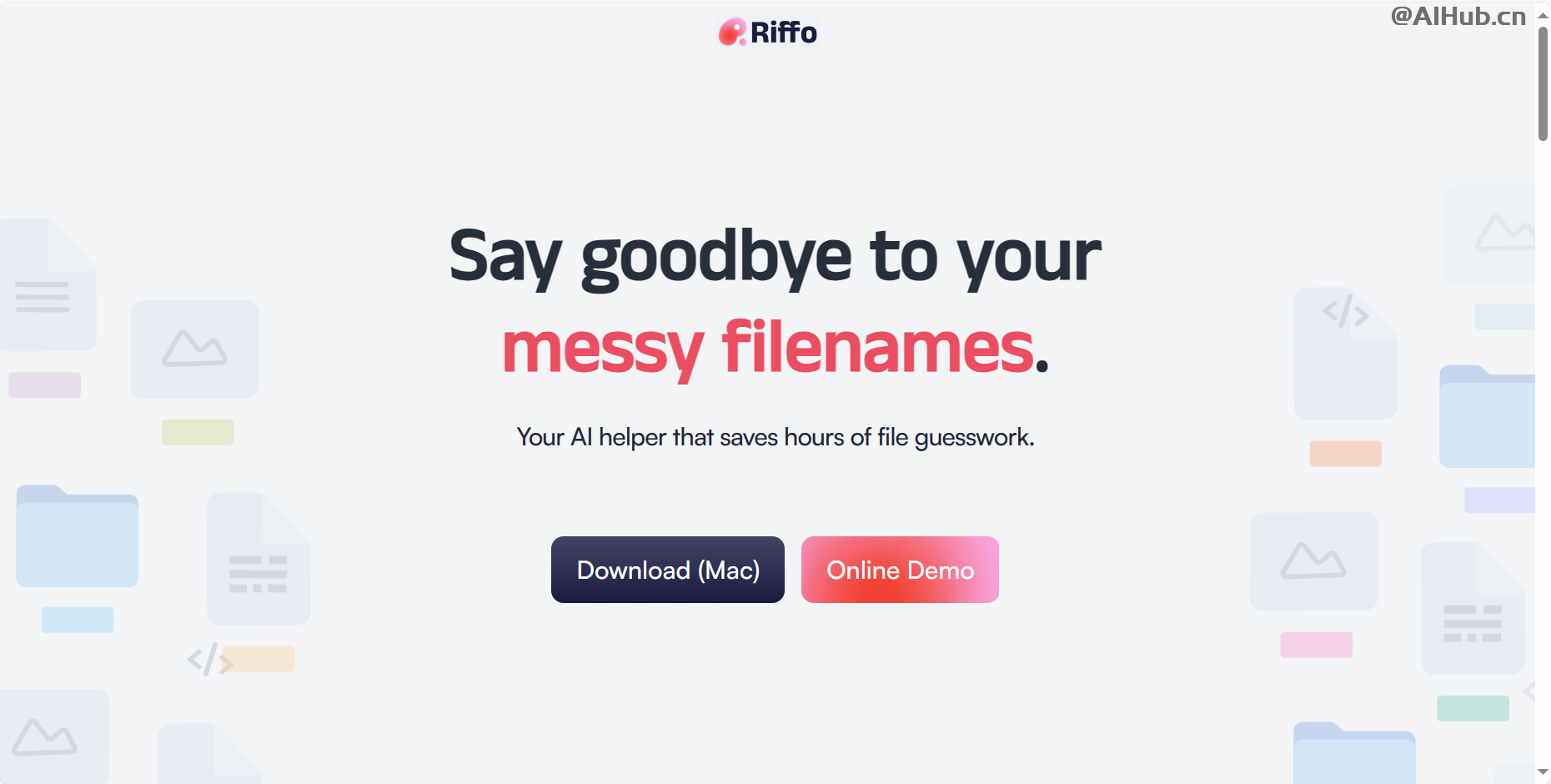 Riffo:AI文件重命名和文件管理工具