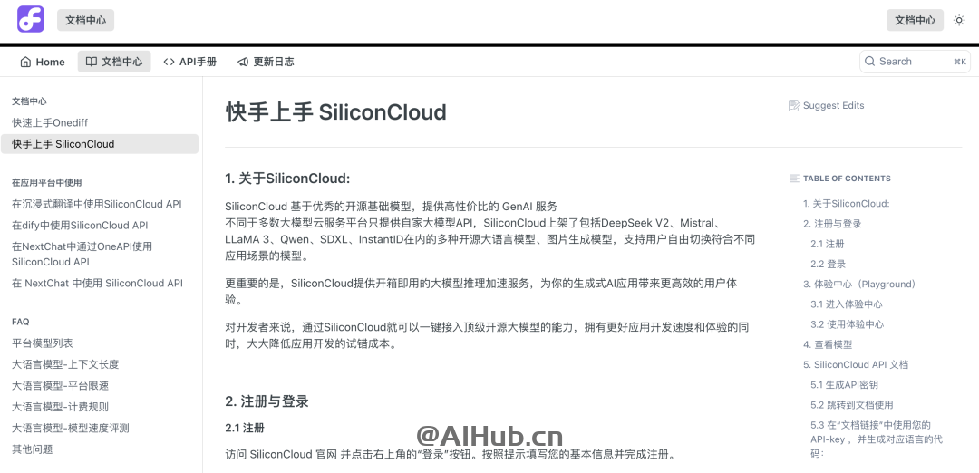 SiliconCloud - 硅基流動推出的一站式大模型云服務平臺