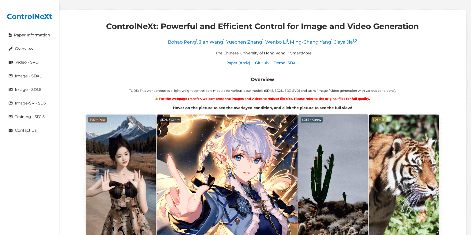 ControlNeXt:免費開源的圖像和視頻生成控制工具