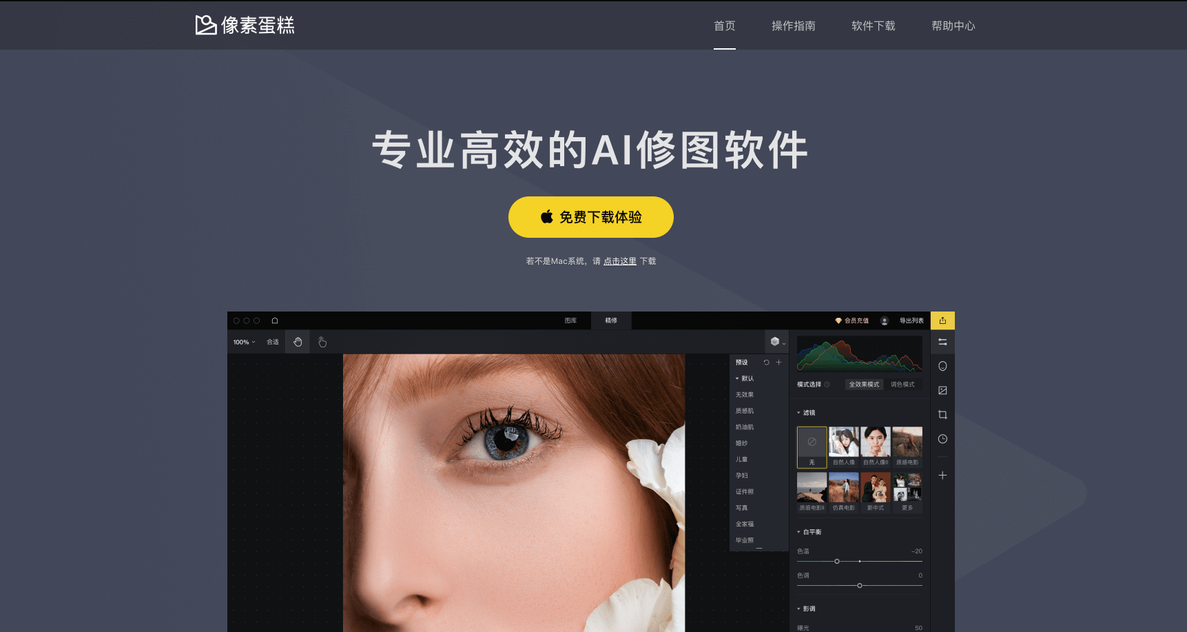 像素蛋糕:簡單易用的AI修圖工具